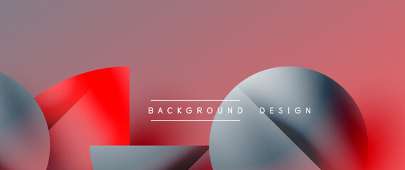 Fototapeta premium Minimalistic geometric backdrop showcasing metallic circles and squares, embodying understated elegance. Reflective surfaces and precise forms create harmonious blend of simplicity and sophistication