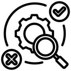Process Evaluation Outline Icon