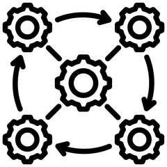 Interoperability Outline Icon