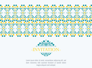 Invitation card vector design vintage style