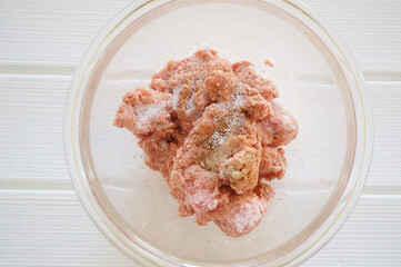 ハンバーグの肉だね