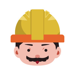 usa labor day worker character isolated