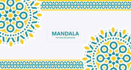 Colorful decorative mandala style background