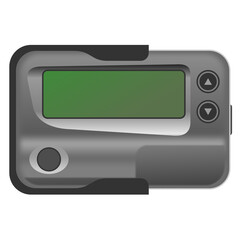 pager cartoon illustration