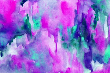 Pink blue-purple watercolor background texture