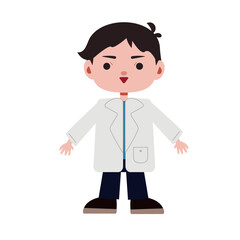 doctor man character icon