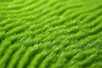 Fototapeta premium Bright green artificial grass for background and design. generative AI