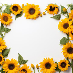 Sunflower border for any occasion, big or small