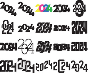  2024, 2024 year, happy new year, 2024 BLACK, 2k24,