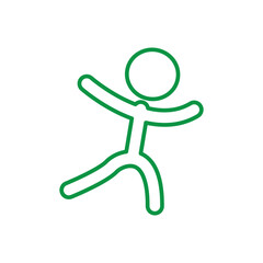 illustration of people running happily