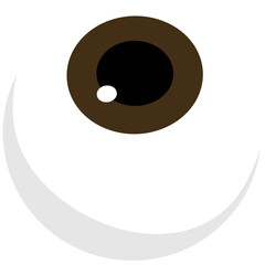 Brown eyeball