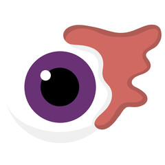 purple eyeball