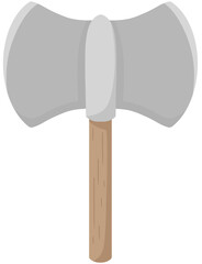 A simple axe with a wood handle