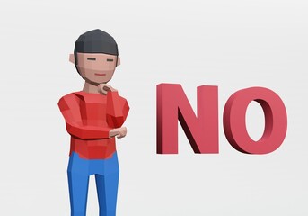 dummy figure with no message for choice or vote.