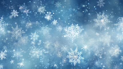 Fototapeta na wymiar Glittering Snowflakes Delight