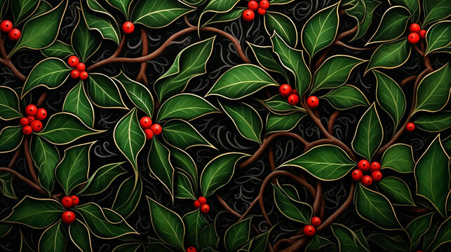 Holly and Ivy Interlace