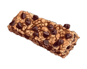 Sweet chocolate cookie snack, baked with love.