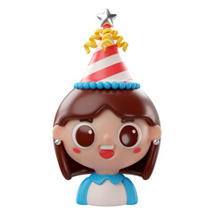 3d Birthday Icon Birthday Girl
