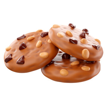 3d Birthday Icon Chocolate Chip Cookies
