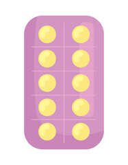 birth control pills protection icon