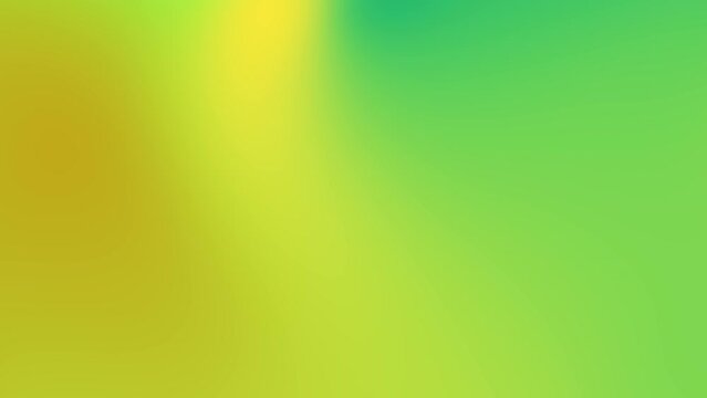 Bright yellow and green gradient background. Seamless loop animation