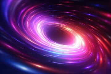 Obraz premium abstract futuristic background with pink blue glowing neon moving high speed wave lines and bokeh lights. Data transfer concept Fantastic wallpaper