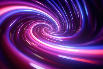 Fototapeta premium abstract futuristic background with pink blue glowing neon moving high speed wave lines and bokeh lights. Data transfer concept Fantastic wallpaper