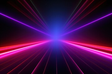 Fototapeta premium abstract futuristic background with pink blue glowing neon moving high speed wave lines and bokeh lights. Data transfer concept Fantastic wallpaper