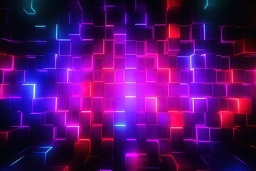 abstract futuristic background with pink blue glowing neon moving high speed wave lines and bokeh lights. Data transfer concept Fantastic wallpaper