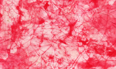 Abstract watercolor red tie dye sky pattern background.
