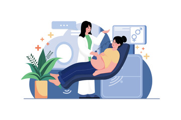 Female Doctor Doing Checkup Of The Patient