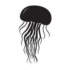 jellyfish silhouette © StockNinja