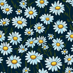 Daisy Whisper Floral Pattern Elegance