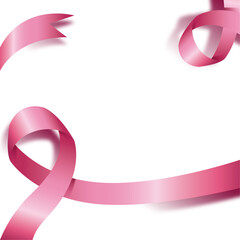 Pink Ribbon Breast Cancer Day.  celebration valentines day Vector EPS10