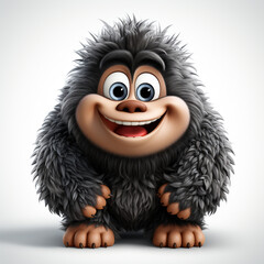 Fototapeta premium 3d cartoon cute gorilla