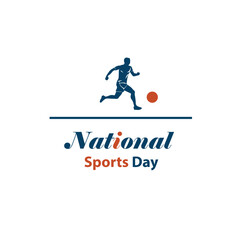 Vector illustration of National Sports Day concept