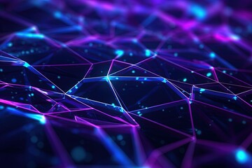 Obraz premium abstract futuristic background with pink blue glowing neon moving high speed wave lines and bokeh lights. Data transfer concept Fantastic wallpaper