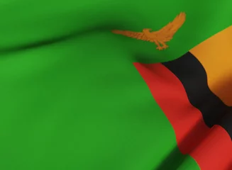 Foto op Aluminium Flag of Zambia © GalanteDG