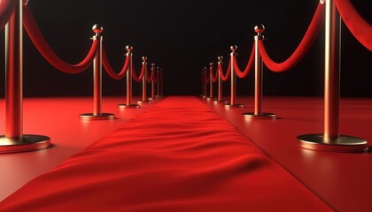 red carpet on a white background