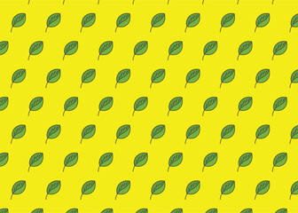 vector green leaf seamless pattern