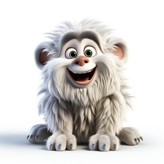 Obraz premium 3d cartoon cute baboon