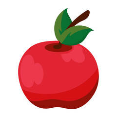 apple fruit tasty food icon