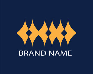 Creative logo. CMYK color mode. Editable color. Vector EPS file.