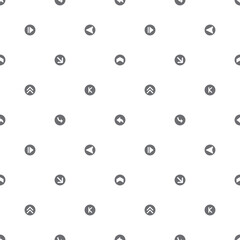 Seamless pattern with arrows icon on white background. Included the icons as basic, infographic, navigation, direction, chevron, cursors, selection And Other Elements.