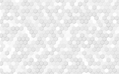 Gray, black, white beehive background. Honeycomb. Light gray hexagonal mosaic background for business presentation. Vector pattern.