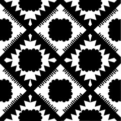 Black and white fabric pattern