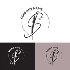 Needle and thread Sewing logo outline combination Line flat design template Simple icons. Concept taylor illustration