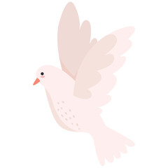 white dove open wings icon