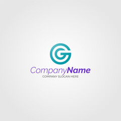 logo template design company G type