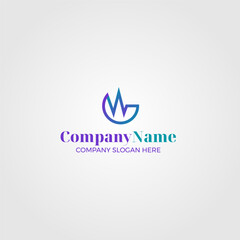 Obraz premium company template design logotype vector editable color and shape
